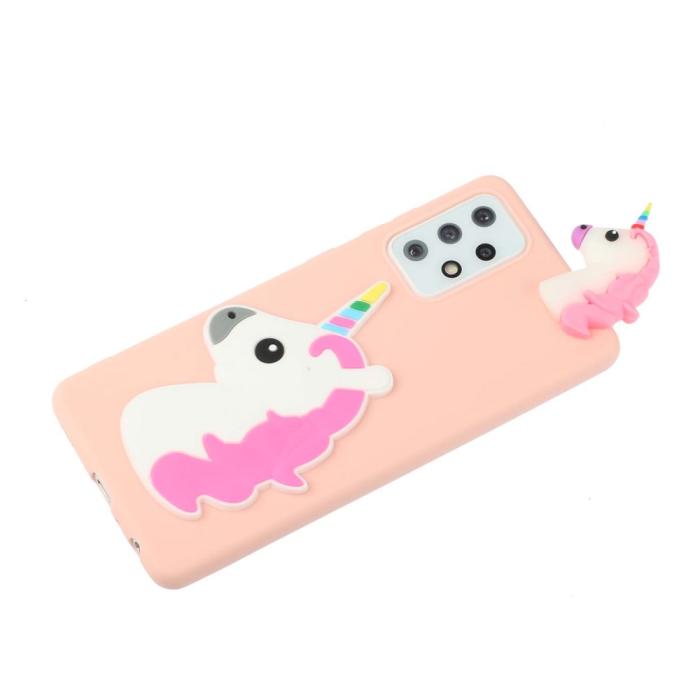 Bild 4,  Samsung Galaxy A53 5G Skal 3D Figur Unicorn - Teknikhallen.se