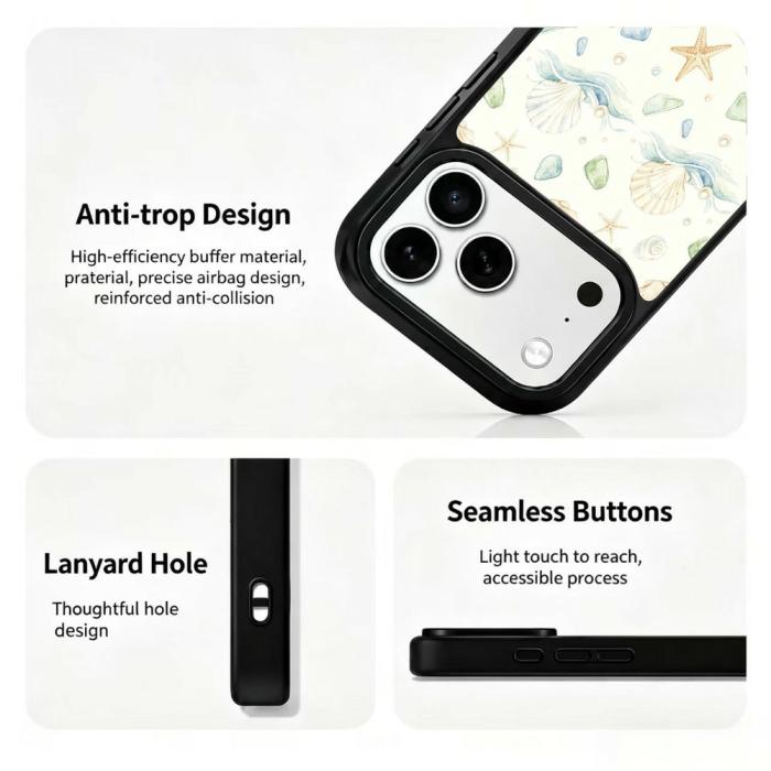 Bild 3,  iPhone 18 Pro / 17 Pro Skal MagSafe UV-Mönster Snäckor - Teknikhallen.se