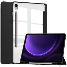  Galaxy Tab S9 FE Fodral Hybrid Pennh&aring;llare Svart - Teknikhallen.se
