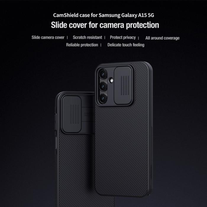 Bild 4, NILLKIN NILLKIN Galaxy A15 4G/5G Skal CamShield Pro Svart - Teknikhallen.se