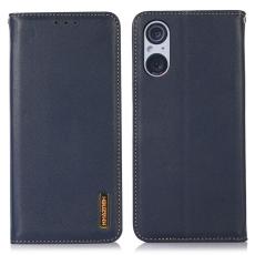 KHAZNEH KHAZNEH Sony Xperia 5 V Fodral RFID &Auml;kta L&auml;der Bl&aring; - Teknikhallen.se