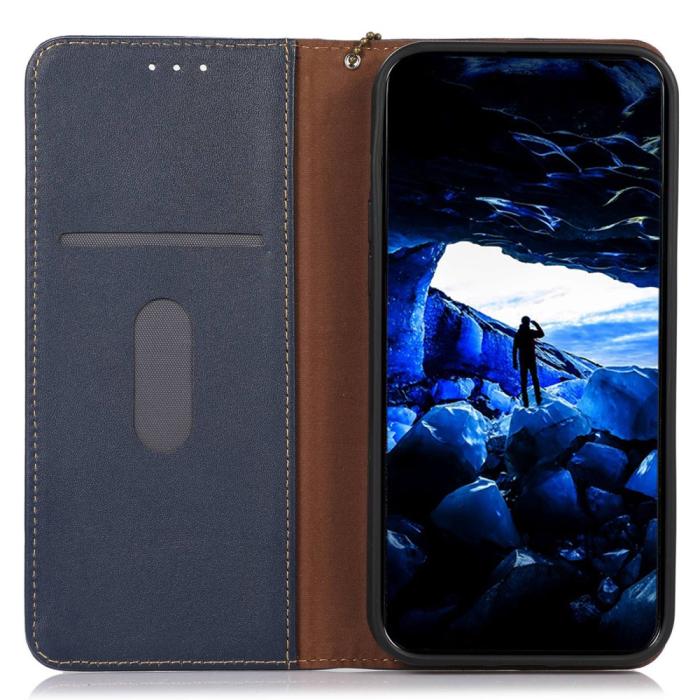 Bild 2, KHAZNEH KHAZNEH Sony Xperia 5 V Fodral RFID Äkta Läder Blå - Teknikhallen.se