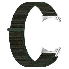  Google Pixel Watch / Watch 2 Nylon Loop Armband Milit&auml;r Gr&ouml;n - Teknikhallen.se