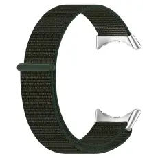  Google Pixel Watch / Watch 2 Nylon Loop Armband Milit&auml;r Gr&ouml;n - Teknikhallen.se