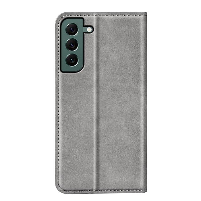 Bild 6,  Samsung Galaxy S23 Plus Flip Fodral Skin Touch Grå - Teknikhallen.se