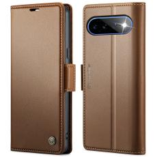 CASEME CASEME Google Pixel 11 Pro XL Fodral RFID L&auml;der Brun - Teknikhallen.se