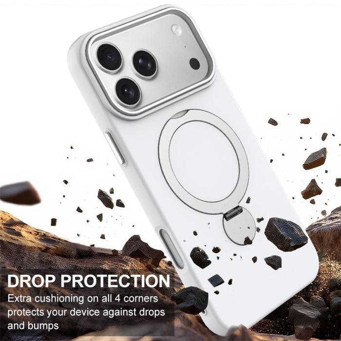 Bild 4,  iPhone 17 Pro Max Skal MagSafe Kickstand Hybrid Vit - Teknikhallen.se