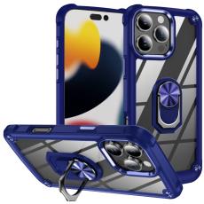  iPhone 16 Pro Max Skal Shockproof Ring Hybrid Bl&aring; - Teknikhallen.se