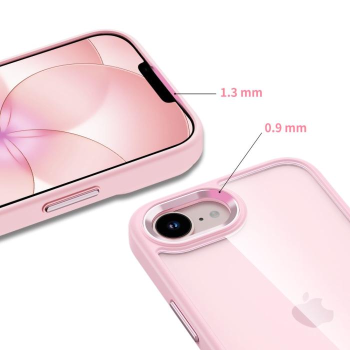 Bild 3, Tech-Protect Tech-Protect iPhone 17e / 16e Skal MagMat Rosa / Transparent - Teknikhallen.se