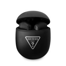 Guess Guess True Wireless H&ouml;rlurar Triangle Logo Matt Svart - Teknikhallen.se