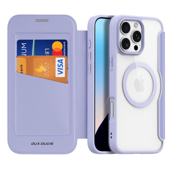 Bild 2, DUX DUCIS DUX DUCIS iPhone 16 Pro Fodral MagSafe Skin X Pro Lila - Teknikhallen.se