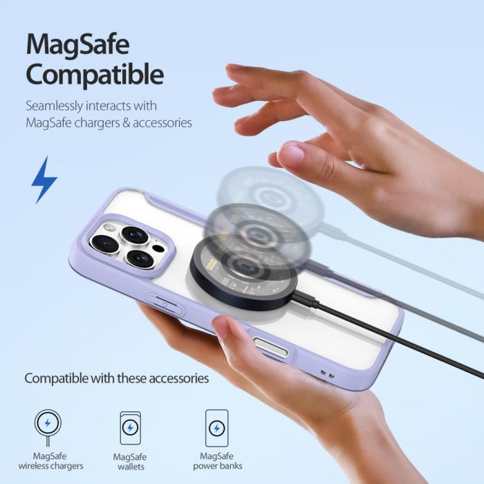 Bild 3, DUX DUCIS DUX DUCIS iPhone 16 Pro Fodral MagSafe Skin X Pro Lila - Teknikhallen.se