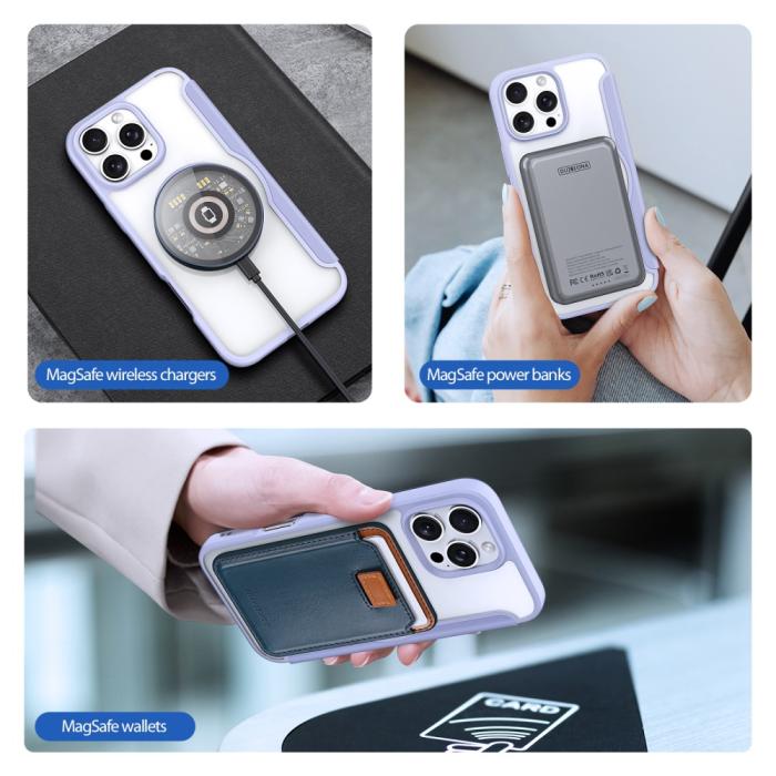 Bild 5, DUX DUCIS DUX DUCIS iPhone 16 Pro Fodral MagSafe Skin X Pro Lila - Teknikhallen.se