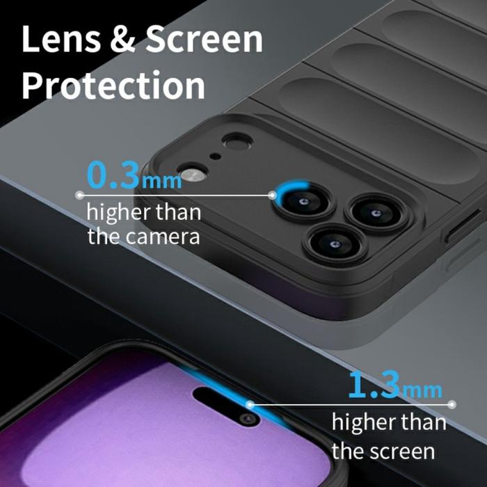 Bild 6,  iPhone 17 Pro Max Skal Magic Shield Röd - Teknikhallen.se
