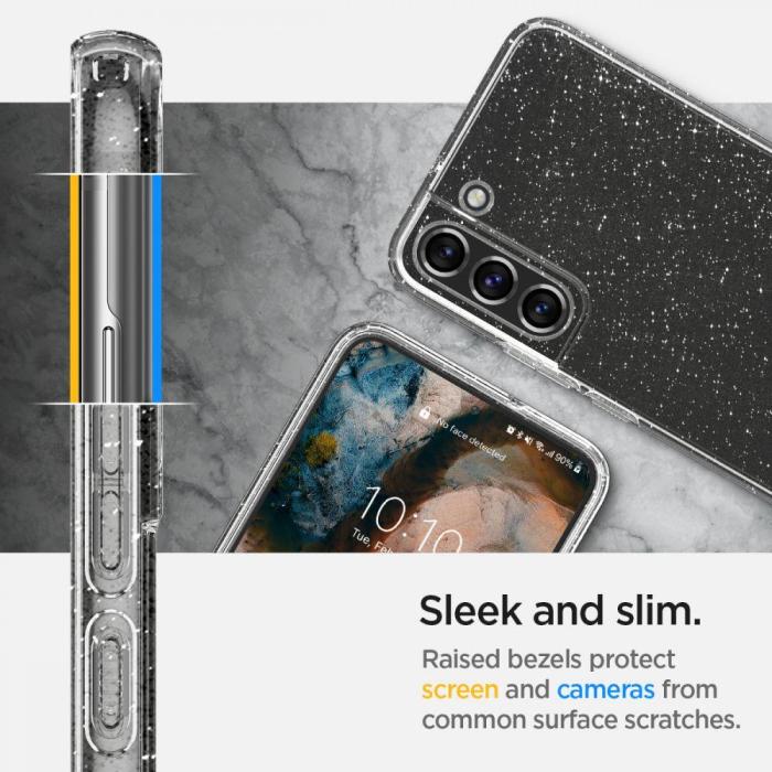 Bild 6, Spigen Spigen Samsung Galaxy S22 Skal Glitter Liquid Crystal - Teknikhallen.se
