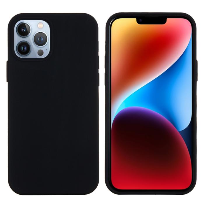 Bild 2,  iPhone 15 Pro Skal Silikon Svart - Teknikhallen.se