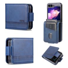AZNS AZNS Galaxy Z Flip 5 Fodral L&auml;der Bl&aring; - Teknikhallen.se