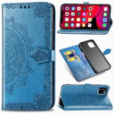  iPhone 11 - Pl&aring;nboksfodral Mandala - Bl&aring; - Teknikhallen.se