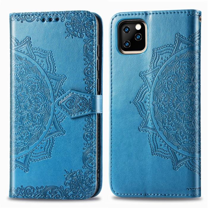 Bild 2,  iPhone 11 - Plånboksfodral Mandala - Blå - Teknikhallen.se