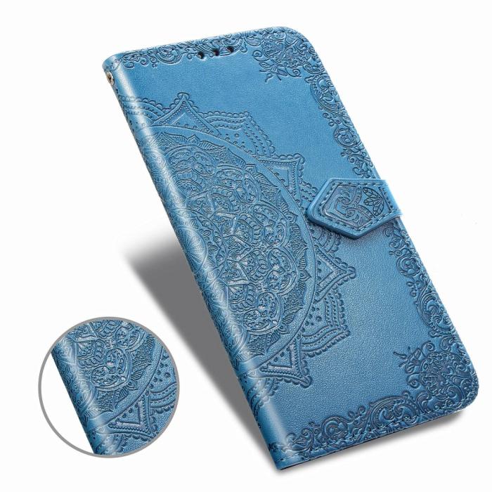 Bild 3,  iPhone 11 - Plånboksfodral Mandala - Blå - Teknikhallen.se