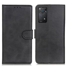  Xiaomi Redmi Note 11 Pro 5G Fodral Solid L&auml;der Svart - Teknikhallen.se