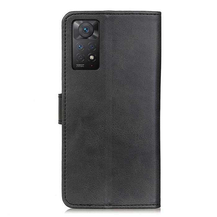 Bild 3,  Xiaomi Redmi Note 11 Pro 5G Fodral Solid Läder Svart - Teknikhallen.se