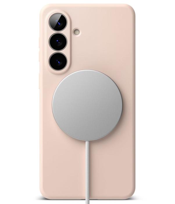 Bild 4, Ringke Ringke Samsung Galaxy S26 Skal MagSafe Silicone Pink Sand - Teknikhallen.se
