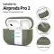 Tech-Protect Tech-Protect AirPods Pro 1/2 Skal Silikon Olive Green - Teknikhallen.se