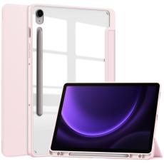  Galaxy Tab S9 FE Fodral Hybrid Pennh&aring;llare Rosa - Teknikhallen.se