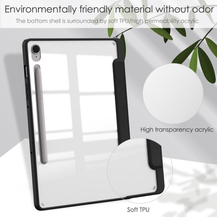 Bild 6,  Galaxy Tab S9 FE Fodral Hybrid Pennhållare Svart - Teknikhallen.se