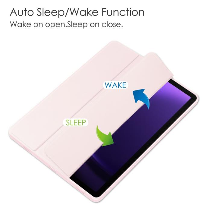 Bild 3,  Galaxy Tab S9 FE Fodral Hybrid Pennhållare Rosa - Teknikhallen.se
