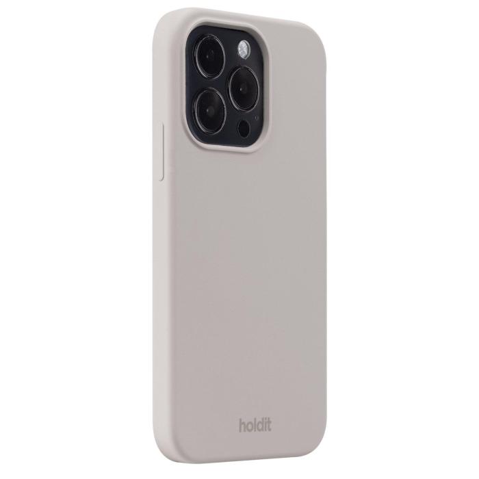 Bild 2, holdit holdit iPhone 15 Pro Mobilskal Silikon Taupe - Teknikhallen.se