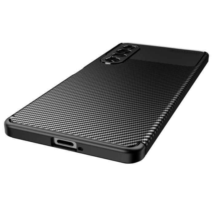 Bild 4,  Sony Xperia 1 IV Skal Kolfiber Textur Svart - Teknikhallen.se