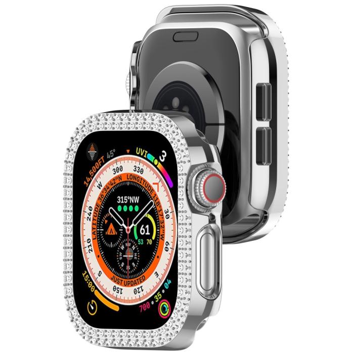 Bild 6,  Apple Watch 10 42 mm Skal Rhinestone Silver - Teknikhallen.se