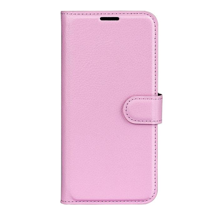 Bild 5,  Samsung Galaxy A16 Fodral Litchi Läder Ljus Rosa - Teknikhallen.se