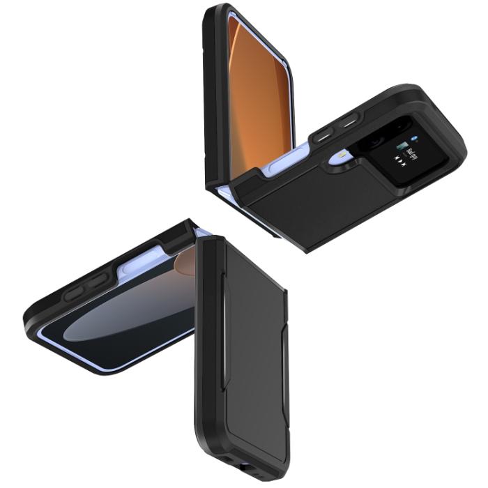 Bild 2,  Samsung Galaxy Z Flip 4 Skal Heavy Armor Hybrid Svart - Teknikhallen.se