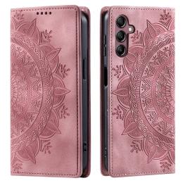  Samsung Galaxy A55 5G Fodral Mandala Flip Läder Roséguld - Teknikhallen.se