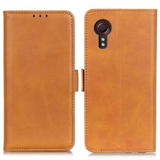  Samsung Galaxy Xcover 7 Fodral L&auml;der Ljus Brun - Teknikhallen.se