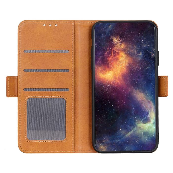 Bild 3,  Samsung Galaxy Xcover 7 Fodral Läder Ljus Brun - Teknikhallen.se