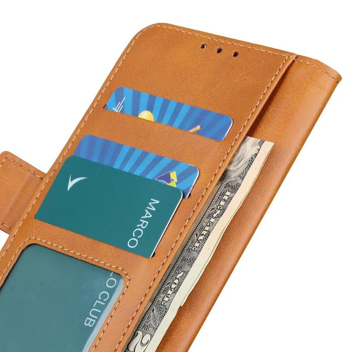 Bild 4,  Samsung Galaxy Xcover 7 Fodral Läder Ljus Brun - Teknikhallen.se