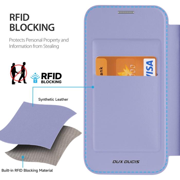 Bild 3, DUX DUCIS DUX DUCIS iPhone 15 Pro Fodral MagSafe Skin X Pro Lila - Teknikhallen.se