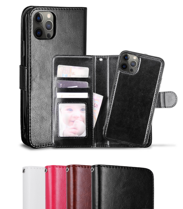 Bild 2,  iPhone 14 Fodral / Magnet Skal 2in1 - Välj Färg! - Teknikhallen.se