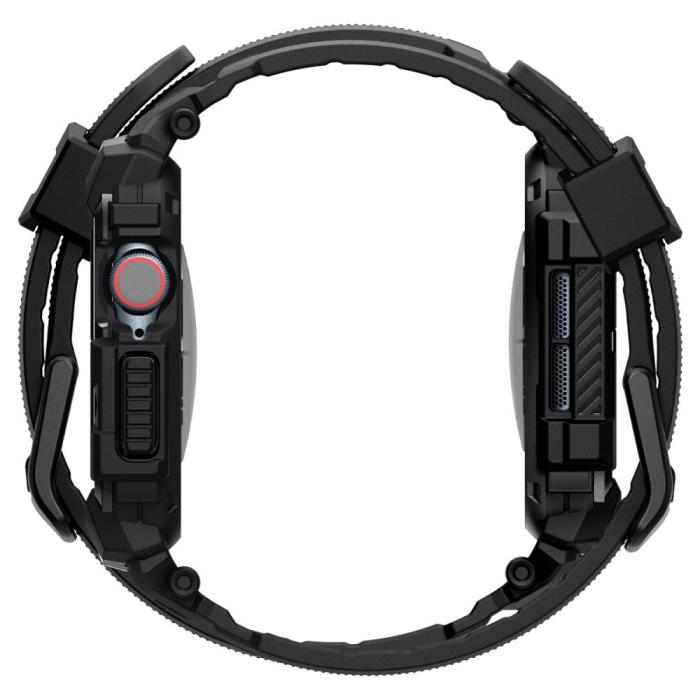 Bild 3, Spigen Spigen Apple Watch 11/10 46 mm Skal Rugged Armor 'Pro' Svart - Teknikhallen.se