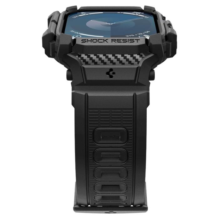 Bild 5, Spigen Spigen Apple Watch 11/10 46 mm Skal Rugged Armor 'Pro' Svart - Teknikhallen.se
