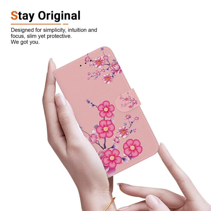 Bild 4,  Samsung Galaxy A27 5G Fodral Läder Blommor Rosa - Teknikhallen.se