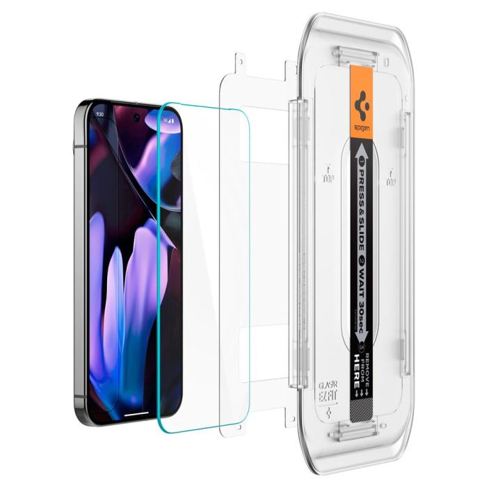 Bild 3, Spigen Spigen Google Pixel 9/9 Pro 2-PACK Skärmskydd Glas.tR 