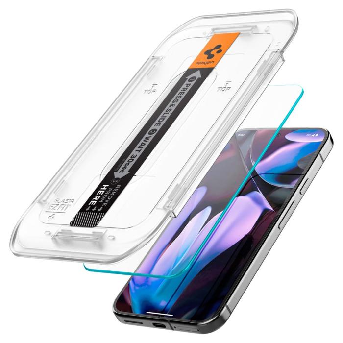 Bild 4, Spigen Spigen Google Pixel 9/9 Pro 2-PACK Skärmskydd Glas.tR 