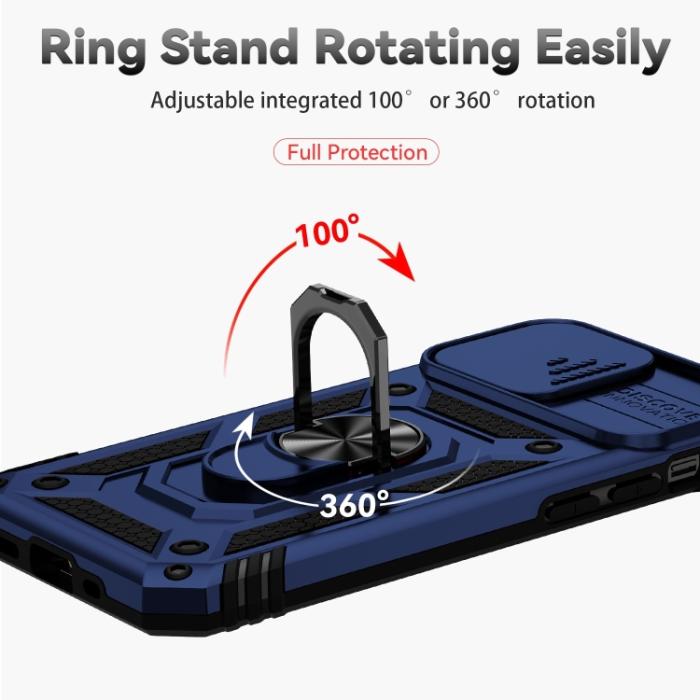 Bild 4,  iPhone 14 Plus Skal CamShield Hybrid Ring Blå - Teknikhallen.se