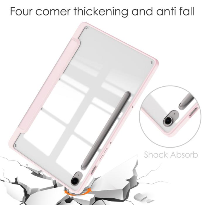 Bild 4,  Galaxy Tab S9 FE Fodral Hybrid Pennhållare Rosa - Teknikhallen.se