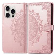  iPhone 16 Pro Max Fodral Mandala L&auml;der Ros&eacute;guld - Teknikhallen.se